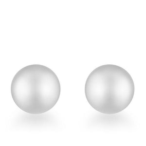 Tina Rhodium Sphere Stud Earrings - Presidential Brand (R)