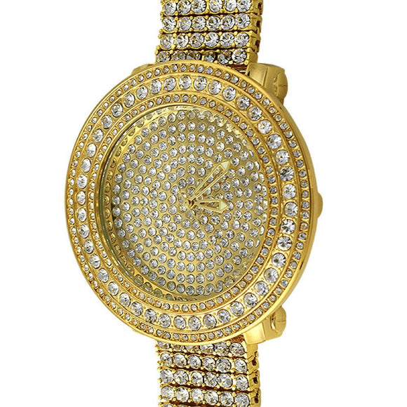 Gold Bright Custom Watch  Band - Presidential Brand (R)