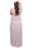 Plus Size Women's Smocked Maxi Dress - Presidential Brand (R)