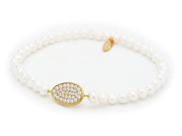 CZ UFO Pearls Bracelet - Presidential Brand (R)