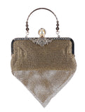 RHINESTONE DRAPED CLUTCH - Presidential Brand (R)