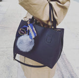 Womens Vegan Leather Small Tote Bag with Long Shoulder strap - Presidential Brand (R)