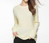 Womens Relaxed Fit Round Neck Sweater - Presidential Brand (R)