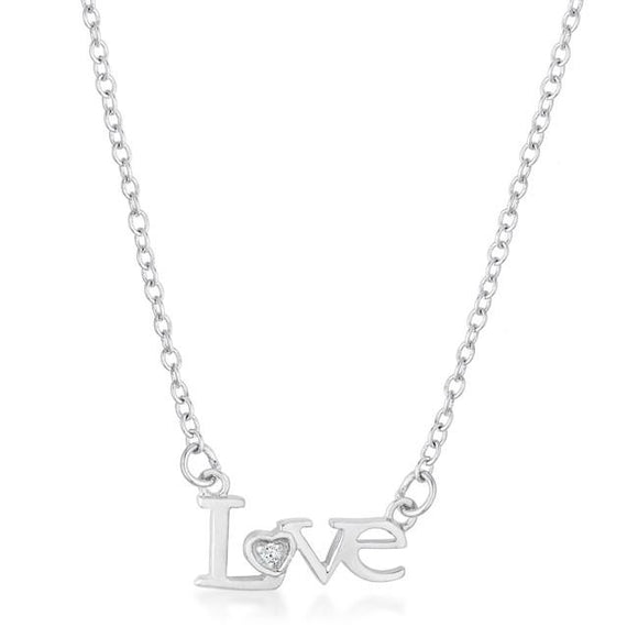 Love Script Necklace - Presidential Brand (R)