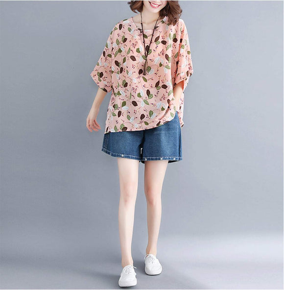 Womens Pattern Loose Fit Top - Presidential Brand (R)