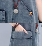 Womens Denim Dress with Pocket - Presidential Brand (R)