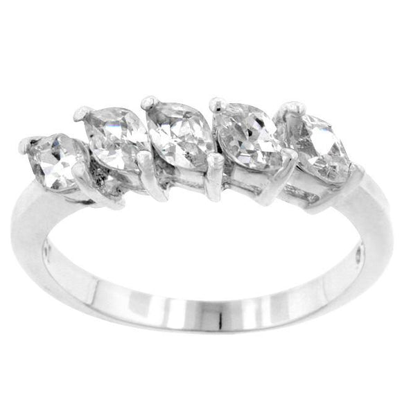 Paris 5-Stone Silver Ring - Presidential Brand (R)
