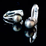 Clip 7mm Cultured Pearl Stud Earrings - Presidential Brand (R)