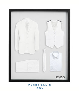 PB363-04 Perry Ellis Boys Suit White Suits - Presidential Brand (R)