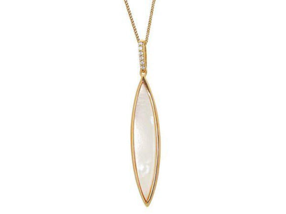 Mother of Pearl Drop Necklace - Presidential Brand (R)