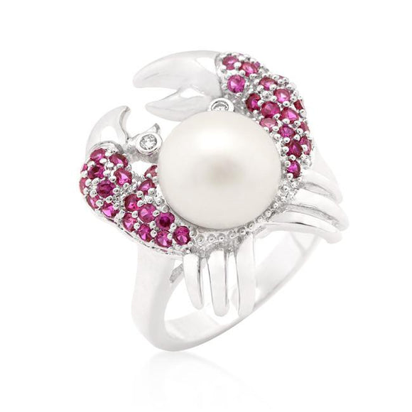 Pearl Crab Cubic Zirconia Ring - Presidential Brand (R)
