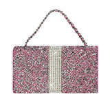 HORIZONTAL DIAMONDS POUCH IPHONE6/ 6S 4.7INCH PLUS-HOT PINK INNER SIZE: 5.84X3.04X0.67 INCH - Presidential Brand (R)