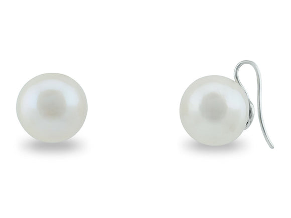 Nucleated Cultured Pearls Hook Earrings - Presidential Brand (R)