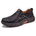 Men Non Slip Outdoor Business Casual Slip On Leather Shoes - Presidential Brand (R)