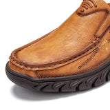 Men Non Slip Outdoor Business Casual Slip On Leather Shoes - Presidential Brand (R)