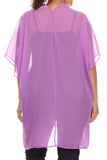 Plus Size Women's Front Tie Beach Dress Cove Up Swimwear Made in USA - Presidential Brand (R)