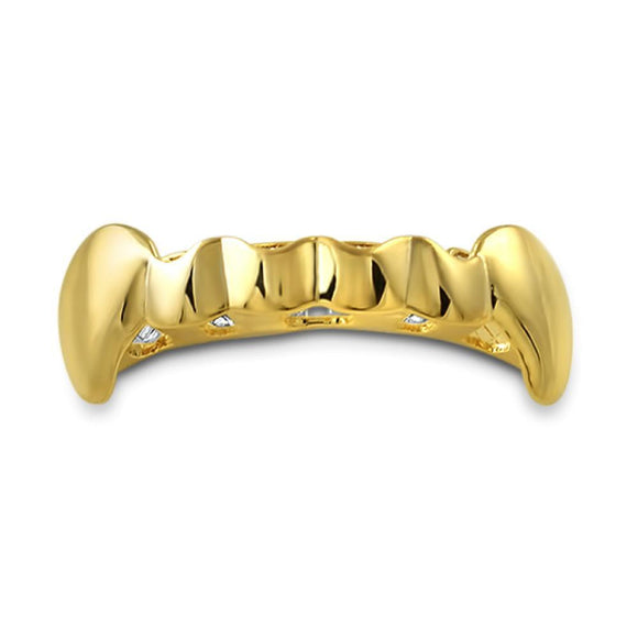 Bottom Gold Vampire Fang Grillz - Presidential Brand (R)