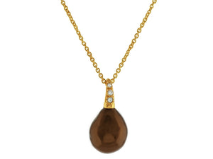 Royal Brown Baroque Pearl Necklace - Presidential Brand (R)