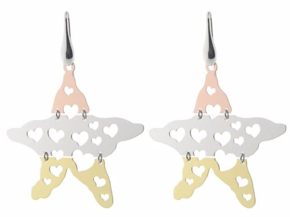 Sterling Silver Tri Color  Gold Plated 2