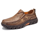 Men Non Slip Outdoor Business Casual Slip On Leather Shoes - Presidential Brand (R)