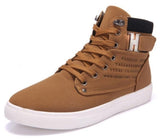 Mens Casual Daily High Top Ankle Faux Leather Boots - Presidential Brand (R)