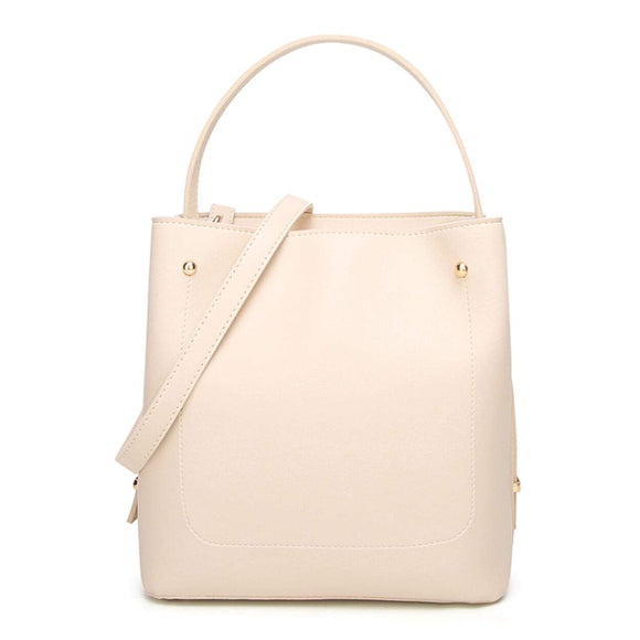 Womens Everyday Stylish Vegan Leather Bucket Bag - Presidential Brand (R)
