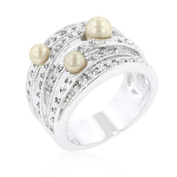 Champagne Pearl Cocktail Ring - Presidential Brand (R)