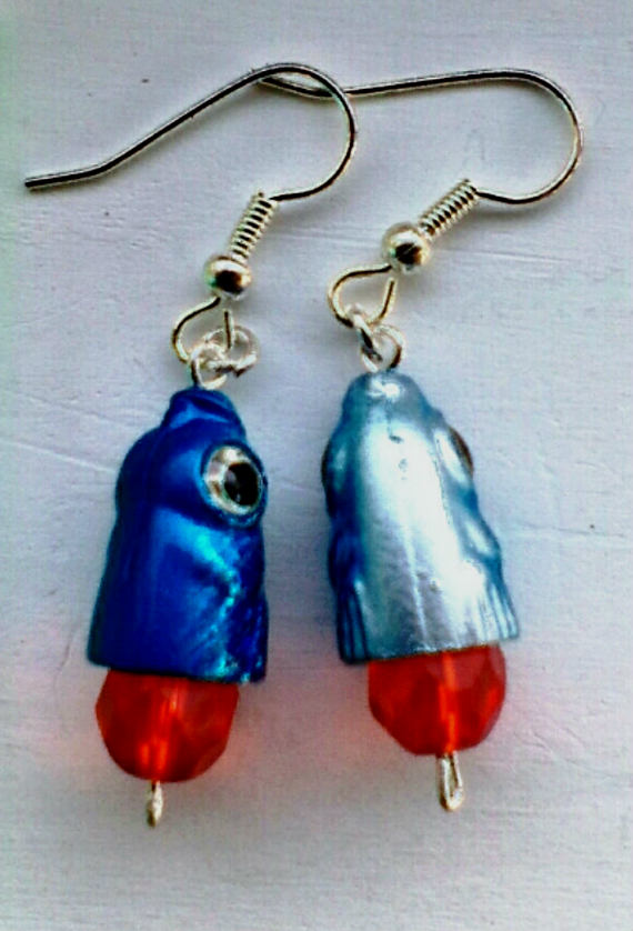 Blue Hammerhead Earrings - Presidential Brand (R)
