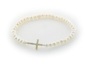 Cross Pearls Bracelet - Presidential Brand (R)