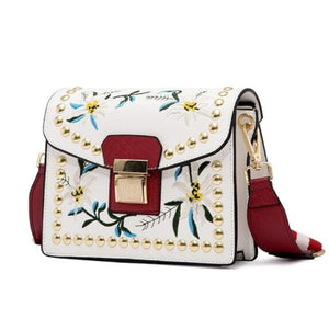 Small Embroidered Crossbody Bag - Presidential Brand (R)