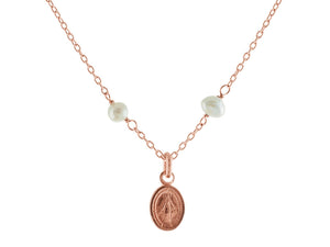 BecKids Miraculous Medal Madonna Pendant Necklace - Presidential Brand (R)