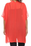 Plus Size Women's Front Tie Beach Dress Cove Up Swimwear Made in USA - Presidential Brand (R)