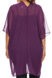Plus Size Women's Front Tie Beach Dress Cove Up Swimwear Made in USA - Presidential Brand (R)