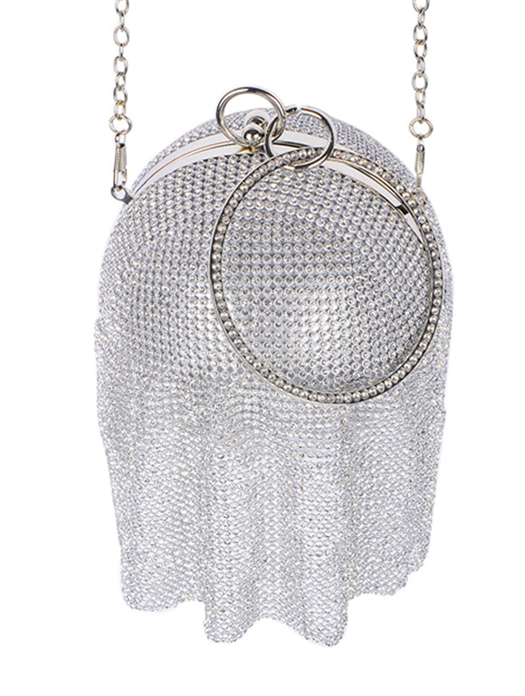 RHINESTONE METAL BALL PURSE - Presidential Brand (R)