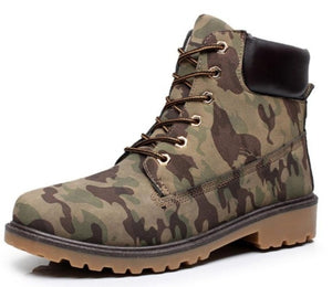 Mens Army Style Camouflage Outdoor Waterproof Boots - Presidential Brand (R)