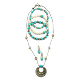 Lana Gemstone Tibetan Silver Earrings - Presidential Brand (R)