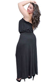Plus Size Women's Smocked Maxi Dress - Presidential Brand (R)
