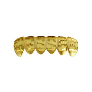 Classic Gold Grillz Diamond Cut Bottom - Presidential Brand (R)