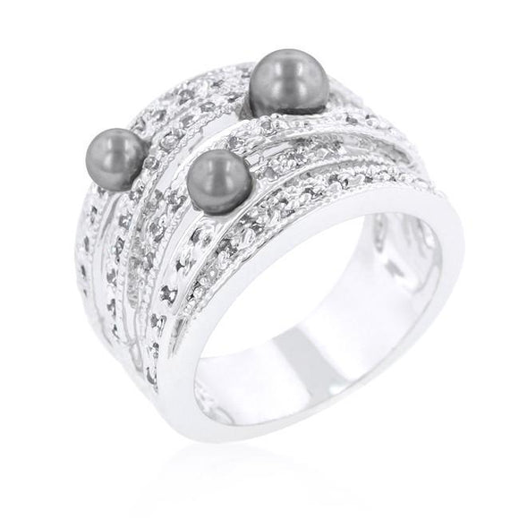 Gray Pearl Cocktail Ring - Presidential Brand (R)