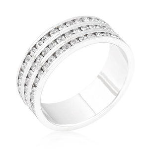 Triple Row Crystal Eternity Band - Presidential Brand (R)