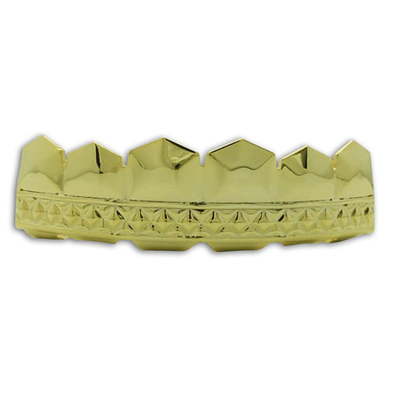 Sharp Diamond Cut Gold Grillz - Presidential Brand (R)