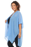 Plus Size Women's Front Tie Beach Dress Cove Up Swimwear Made in USA - Presidential Brand (R)