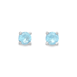 March Birthstone Stud Earrings - Presidential Brand (R)