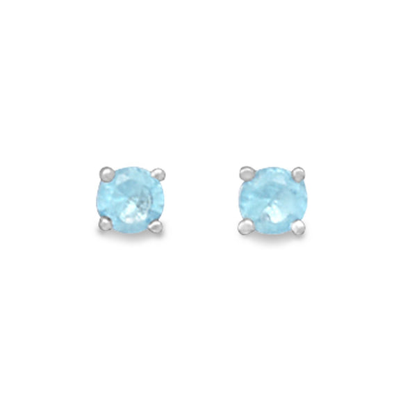 March Birthstone Stud Earrings - Presidential Brand (R)