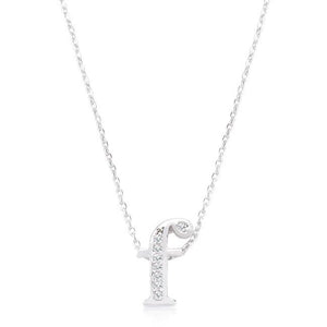 Pave Initial F Pendant - Presidential Brand (R)