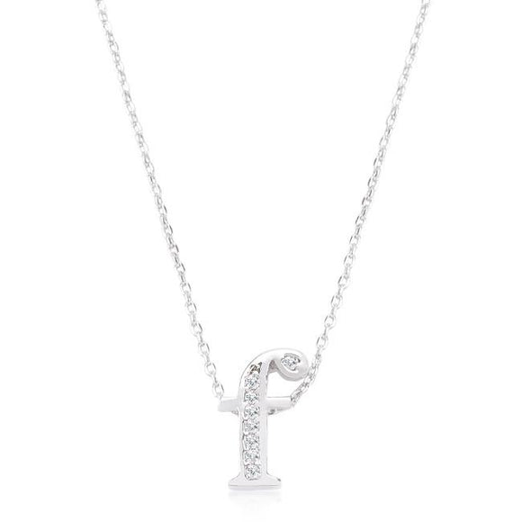 Pave Initial F Pendant - Presidential Brand (R)
