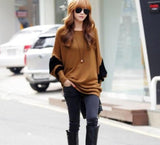 Womens Loose Fit Batwing Striped Top - Presidential Brand (R)