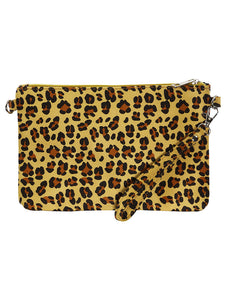LEOPARD PRINT CLUTCH MAKEUP POUCH - Presidential Brand (R)