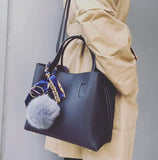 Womens Vegan Leather Small Tote Bag with Long Shoulder strap - Presidential Brand (R)