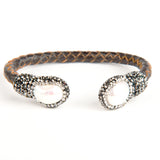 Isis Leather and Pearl Bracelet - Presidential Brand (R)